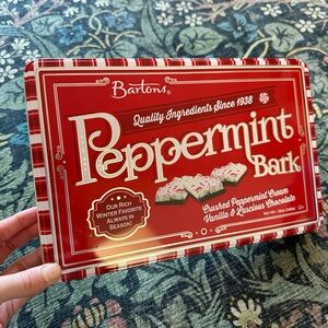 Bartons Peppermint Bark 12oz (340g) Tin No Candy